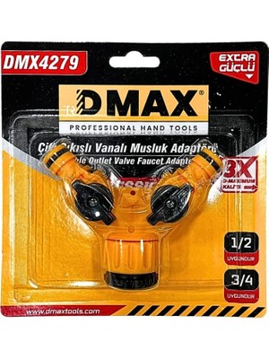 Uravas Store Ikili Vanalı Musluk Adaptörü 1/2 3