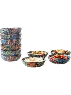 Uravas Store 6'li Renkli Metal Küçük Çerezlik