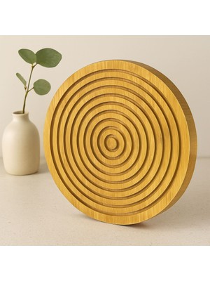 Sungur's Store Ahşap Bambu Sunum Tepsisi 28 cm - Çift Taraflı