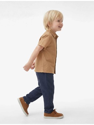 Koton Müslin Lacivert Erkek Bebek Pantolon 6SMB40071TW