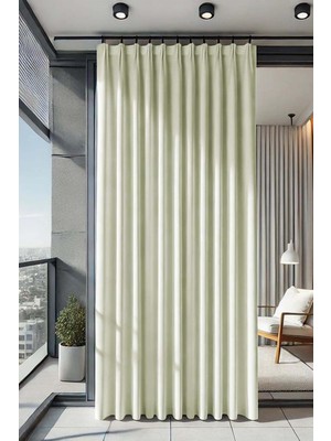 Nelazım Su Geçirmez Oxford Balkon Perdesi 200X140, 200 x 140, KREMOXFORDBALKONPERDE200X140M, Krem