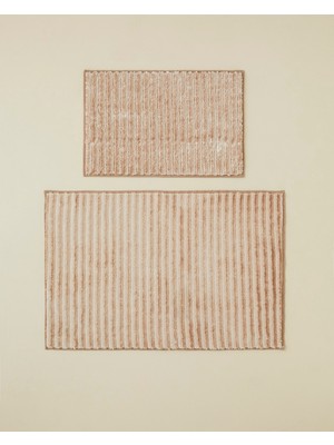 English Home Nora Glow Kaydırmaz Taban Banyo Paspası Seti 60X90 + 40X60 cm Pembe