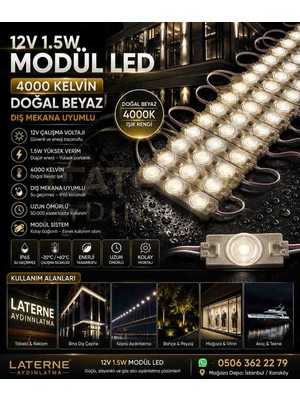 Iled 12000 Kelvin ve 4000 Kelvin 3 Lu Modul LED