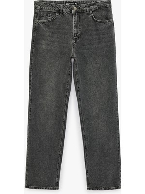 Koton Normal Bel Cepli Rahat Kalıp Pamuklu Baggy Jean Pantolon