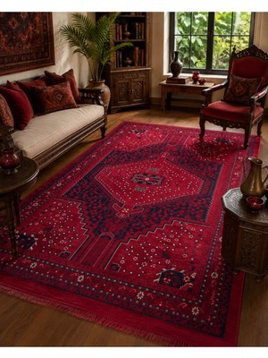 Tuğra Halı Semerkand Serisi Dokuma Kaymaz Kilim