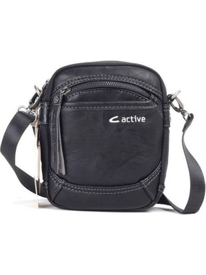 C-Active Siyah Kumaş Unisex Postacı Çantası CTV8627