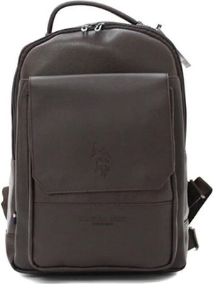 U.S. Polo Assn. Deri Sırt Çantası Kahve PLEVR21566