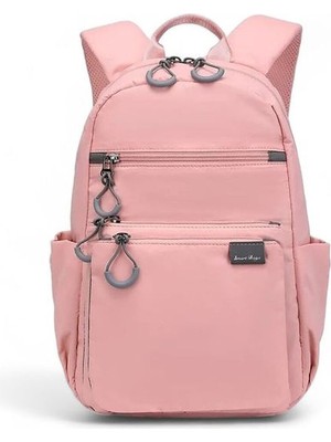 Smart Bags Küçük Boy Ekstra Hafif Uniseks Sırt Çantası BC 3137 - Pudra