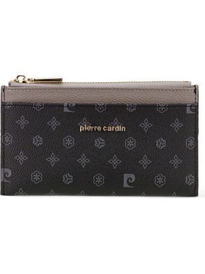 Pierre Cardin Monogram Siyah Kadın Cüzdan 06PC24K605-MN