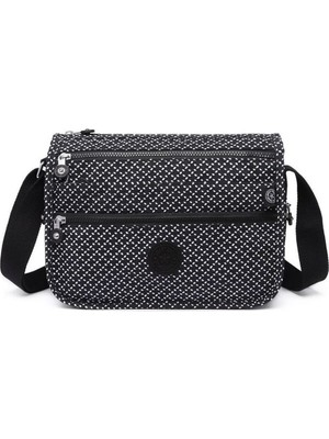 Smart Bags SMBYB1128-0127 Siyah/beyaz Kadın Çapraz Çanta