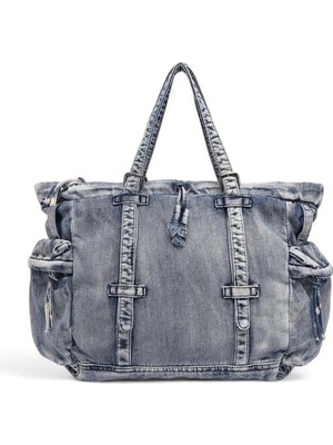 Barcelona Denim Kot Kumaşı Omuz Kadın Çantası Barcelona 3216