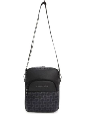 U.S. Polo Assn. PLEVR23601 Siyah - Gri Erkek Omuz Çantası