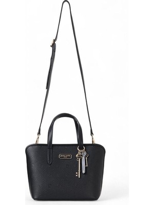 Pierre Cardin Logo Detaylı Siyah Kadın El Çantası 05PC25K102-P