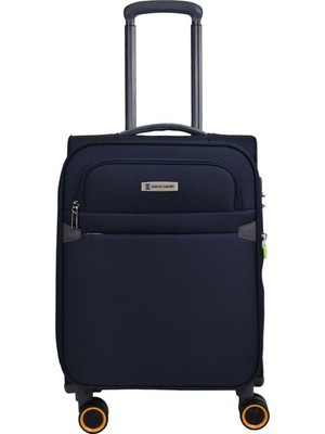 Pierre Cardin Ultra Light Hafif Lüx Kumaş Kabin Boy Valiz Lacivert 04PC6000