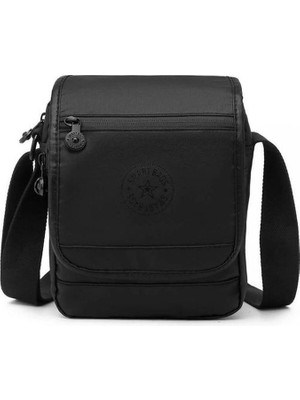 Smart Bags Metalik Siyah Kumaş Uniseks Postacı Çantası Smart Bags 3123