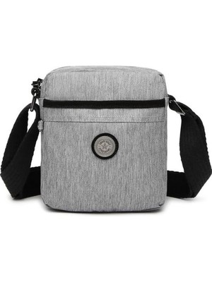 Smart Bags Kırçıllı Gri Kumaş Kadın Postacı Çantası Smart Bags 3089