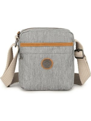 Smart Bags Kırçıllı Gri Kumaş Kadın Postacı Çantası Smart Bags 3089