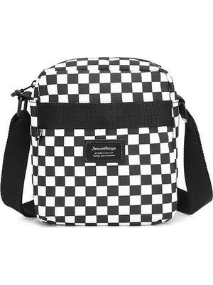 Smart Bags SMBYB3089-5146 Siyah/beyaz Unisex Çapraz Çanta