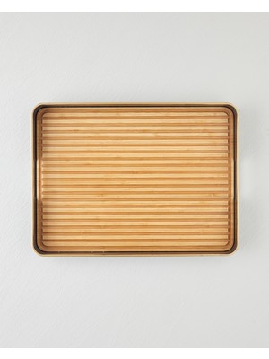 English Home Rea Dekoratif Tepsi 35X48 cm Kahve