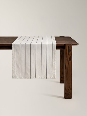 Minihol Franco Lacivert Çizgili Runner (50 x 145 Cm)
