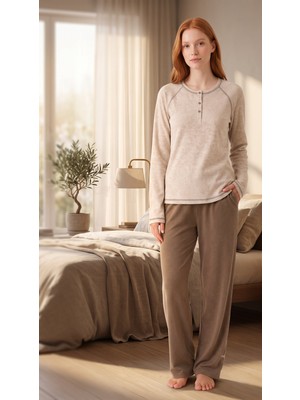 Etoile %100 Pamuklu Uzun Kollu Yumuşak Dokulu Rahat Kesim Pijama Takım 27401