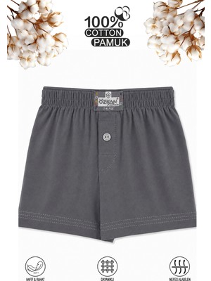 Özkan 31223 Erkek Çocuk %100 Pamuklu Yumuşak Rahat Boxer Şort