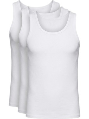 JTAW26ATL1900 184 By Namaldı %90 Pamuk %10 Elastanlı Premıer Erkek 3'lü Janti Atlet