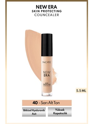 New Era Skin Protecting Concealer Nemli Bitişli Göz Altı Kapatıcısı - 40 Soft Ivory