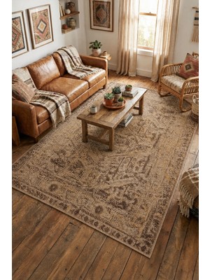Naar Nayra Spirit 3 Kaymaz Tabanlı Yıkanabilir Vintage Kilim