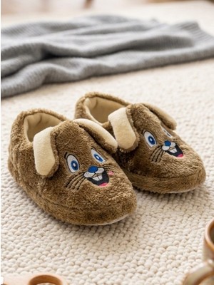 ModaFrato Tavşanlı Çocuk Panduf Peluş Okul Kreş Ev Ayakkabısı