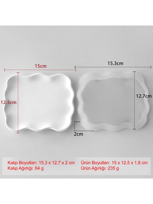Alçı ve Beton Döküm Için Silikon Kalıp – Dayanıklı, Esnek ve Tekrar Kullanılabilir - Kolay Çıkarma - Yüksek Kalite 1 Adet