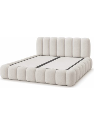 Quattro Home  Anatolia Çift Kişilik Krem Kumaşlı Baza Başlık Modern
