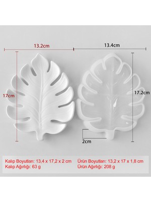 Silabor Yaprak Desenli Silikon Kalıp – Alçı, Beton, Epoksi ve Taş Tozu Döküm Kalıbı | Dayanıklı, Esnek, Kolay Çıkarma Özellikli | Tekrar Kullanılabilir | 1 Adet