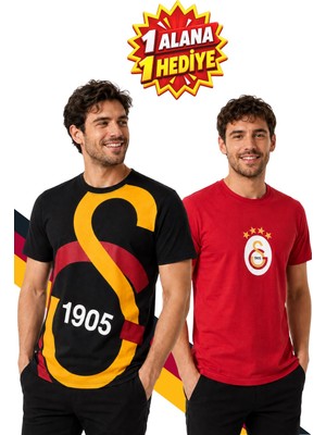 Galatasaray Orijinal Lisanslı Taraftar T-Shirt, Hediyeli Kırmızı T-Shirt
