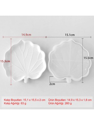 Silabor Yaprak Desenli Silikon Kalıp – Alçı, Beton, Epoksi ve Taş Tozu Döküm Kalıbı | Dayanıklı, Esnek, Kolay Çıkarma Özellikli | Tekrar Kullanılabilir | 1 Adet