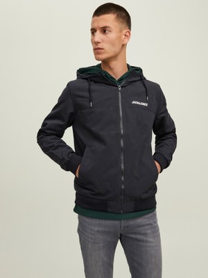 Jack & Jones Jack Jones Erkek Kapüşonlu Bomber Ceket Mont 12200208