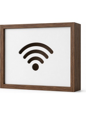 Seven Madame Duvara Monte Sürgülü Modem ve Wifi Saklama Kutusu 39 x 32 x 11 cm MDF Kapaklı Beyaz