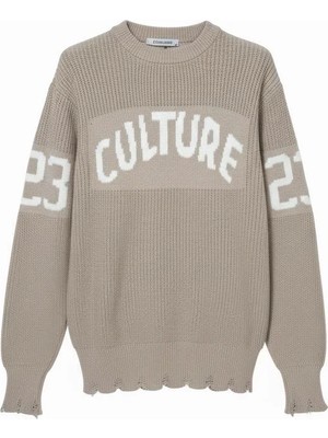 Bej Culture Örmeli Triko