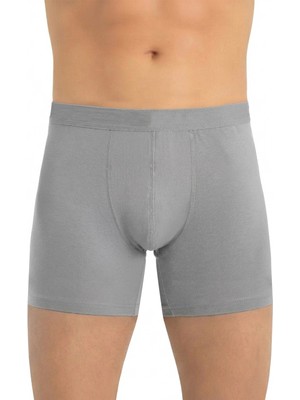 Just Inner Erkek Tekli Modal Pamuklu Boxer Uzun Paça Ince Bel Lastikli Nefes Alan Doku (135011)