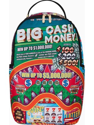 Sprayground Big Money Big Money Scratch Off Kartlı Sırt Çantası
