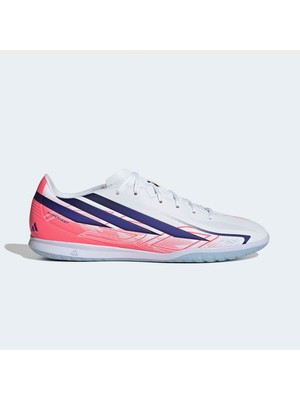 Adidas F50 Hyperfast Club Erkek Beyaz Salon Futbolu Kramponu.-