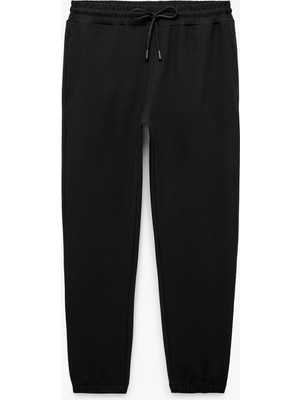 Koton Straight Fit Cepli Beli Bağcıklı Jogger Spor Eşofman Altı