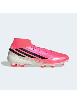 Adidas F50 Hyperfast League Mid Erkek Pembe Çim Saha Kramponu.-