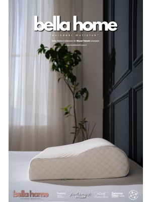 Bella Home Visco Kavisli Ortopedik Yastık - 55X35 - Orijinal Çantalı