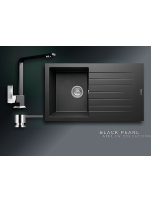 Real Stone Black Pearl Collection Troya 86 P004 & Göksu Premium Mutfak Koleksiyonu