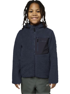Jack Wolfskin Ice Curl Hood Unisex Çocuk Polar Ceket