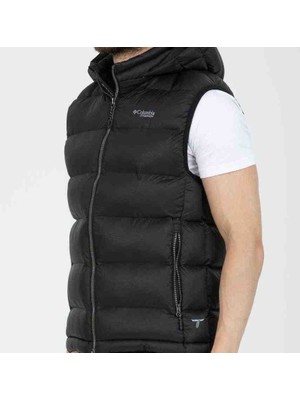 Columbia Titanium Omni Heat Siyah Slim Fit Kapşonlu Termal Şişme Yelek
