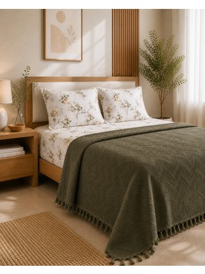 Bella Home Çift Kişilik Elit Jakarlı Pike Takımı | Yumuşak Dokulu | Şık ve Modern Tasarım | Günlük & Çeyizlik