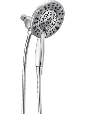 1001 Faucet 4-Spray IN2ITION Çift Duş Başlığı, El Spreyi, Krom Duş Başlığı, Hortumlu Duş Baş