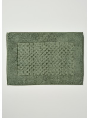 Bella Maison Lumi Jakarlı Ayak Havlusu Haki (50X70 Cm)